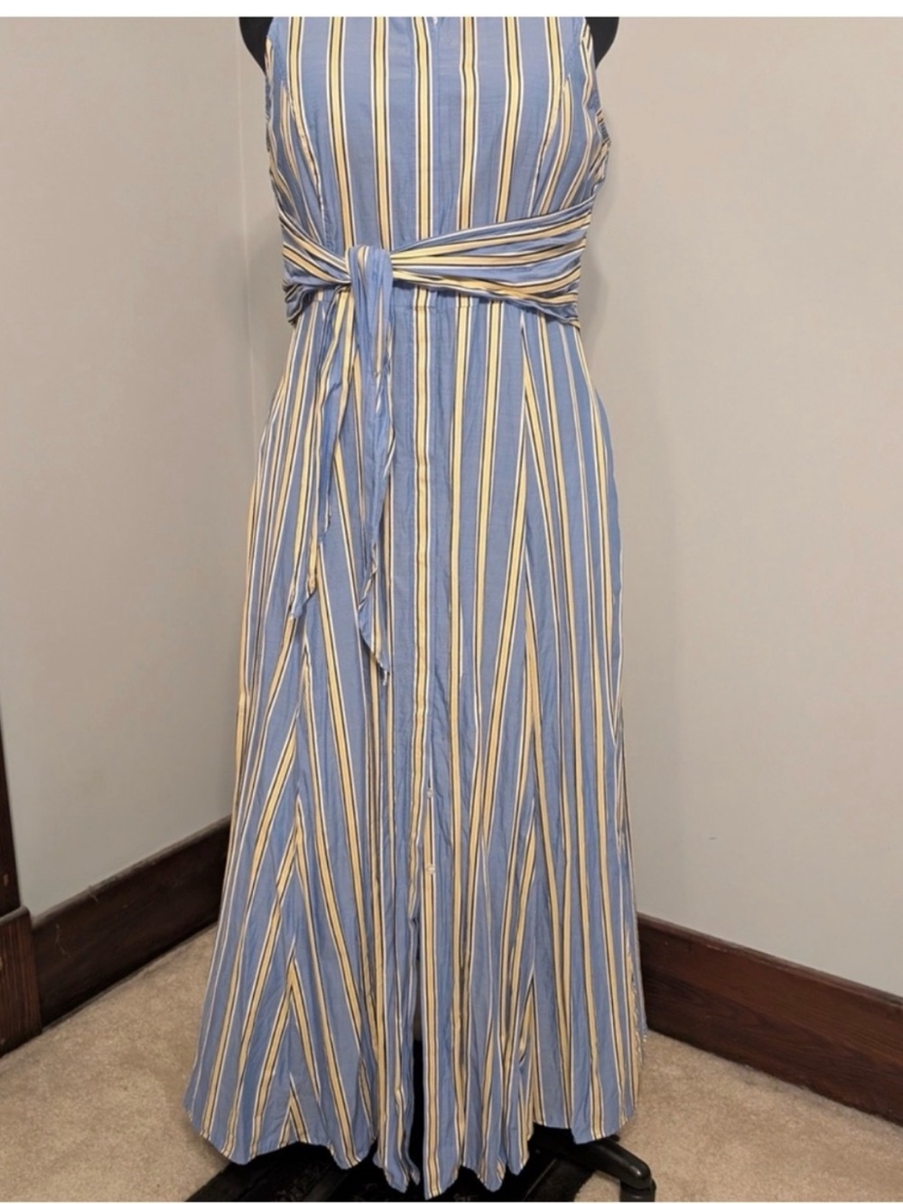Tommy Hilfiger Cotton Vertical-Strip Maxi
Dress [6]